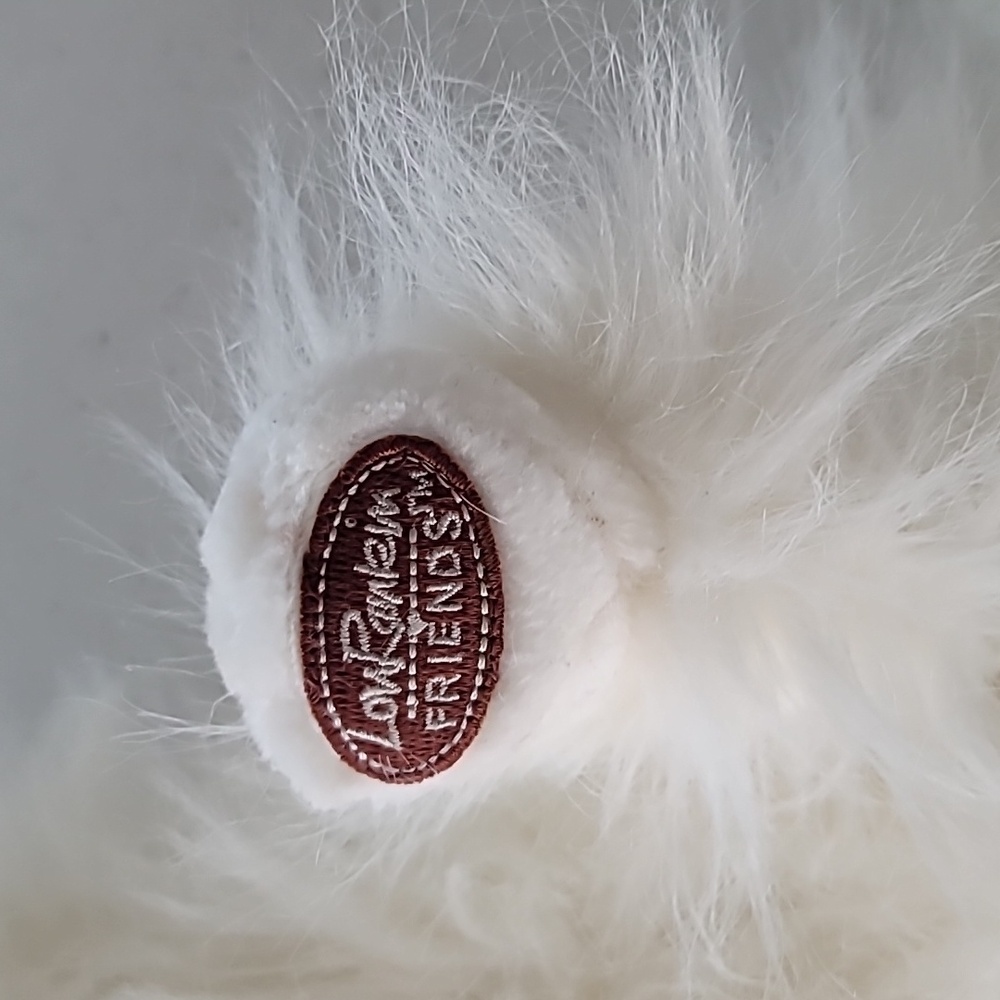 Dakin Lou Rankin FRIENDS White Plush Cat Toy, Long Haired - Picture 8 of 10